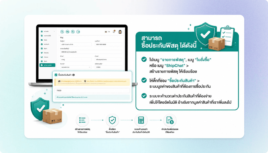 ขั้นตอนการเปิดคุ้มครองและระบุมูลค่า