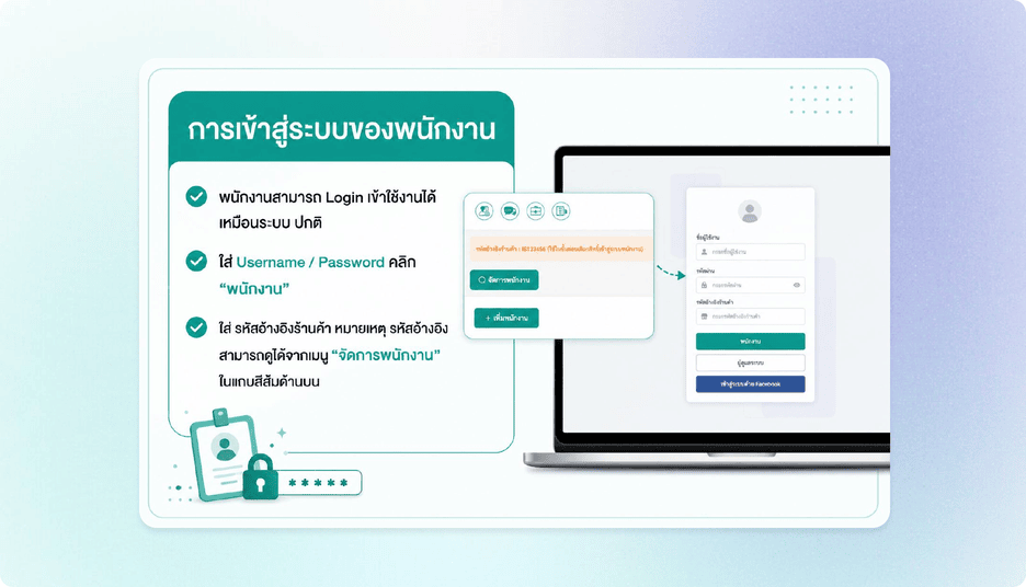 สร้างตำแหน่งและกำหนดสิทธิ์การเข้าถึง