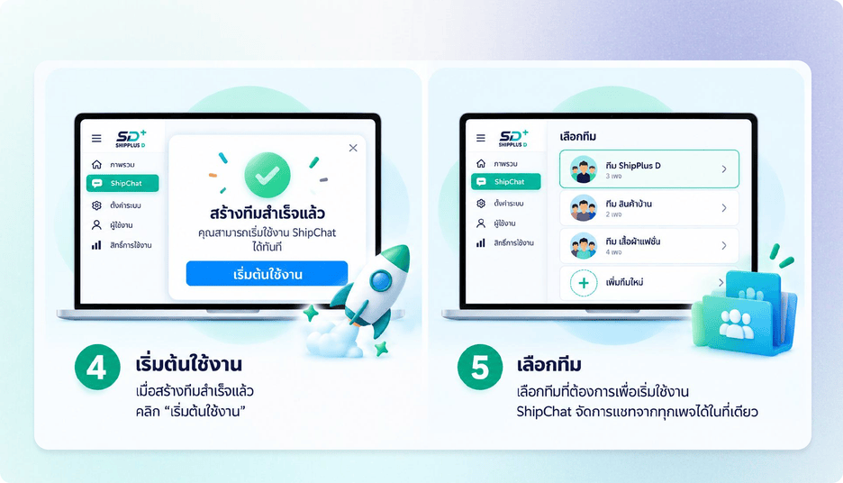 เริ่มต้นใช้งาน ShipChat เพียง 5 ขั้นตอน